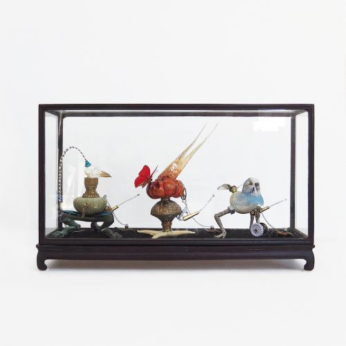 "Didn't We Have A Blast? " assemblage - mixed media